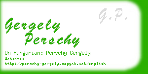 gergely perschy business card